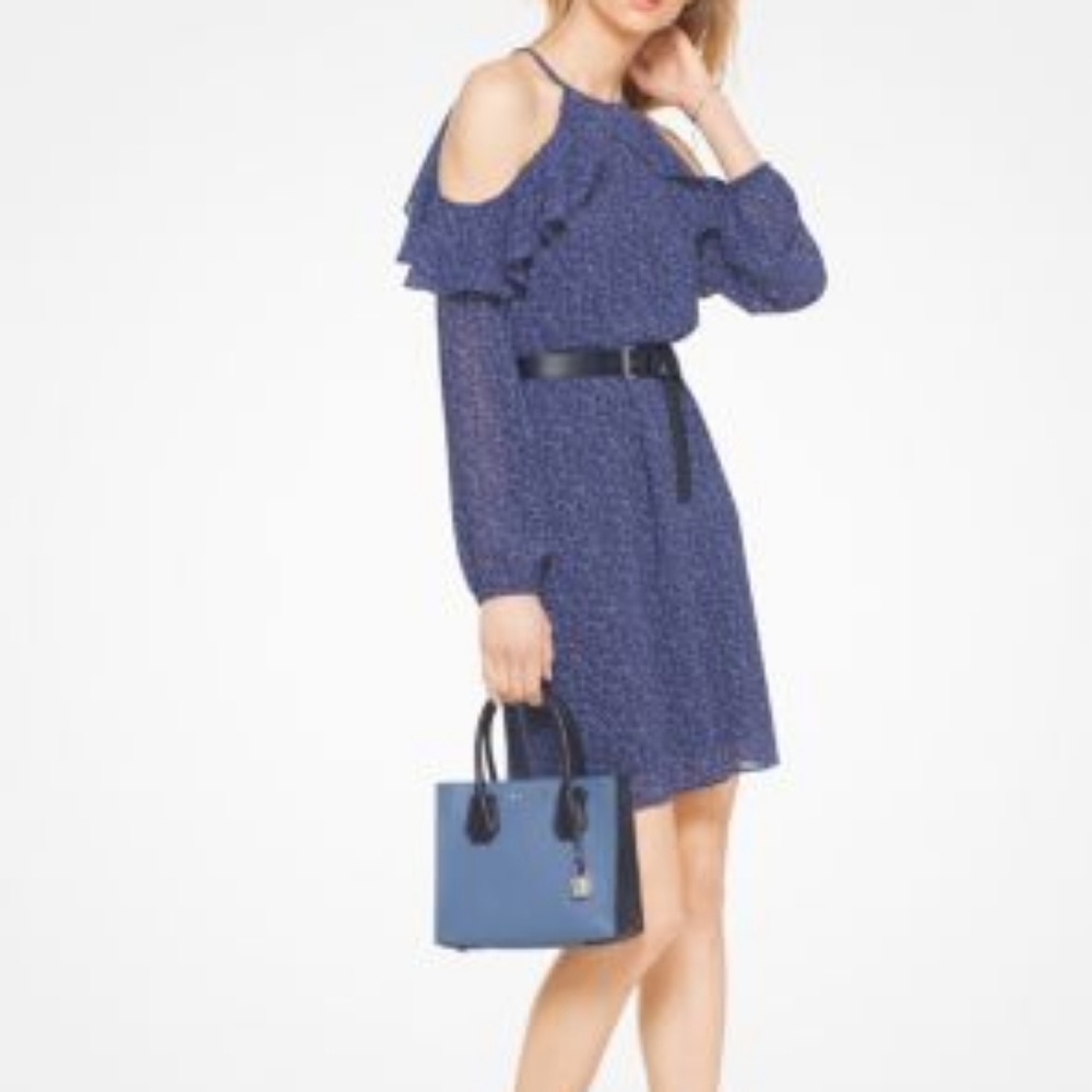 Ruffled Floral Peakaboo Dress